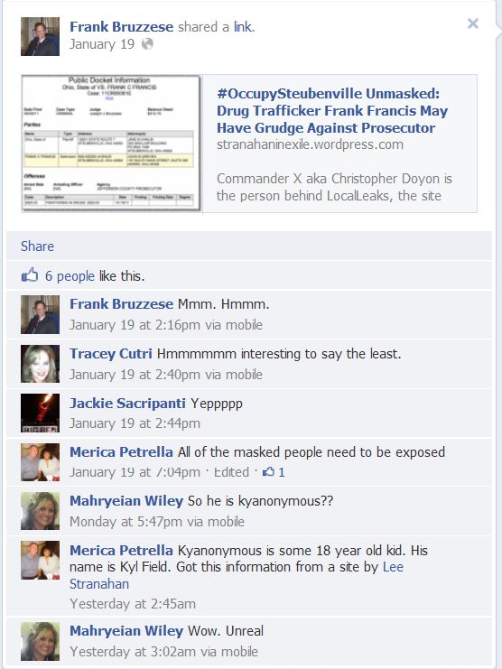 Frank Bruzzese Facebook page